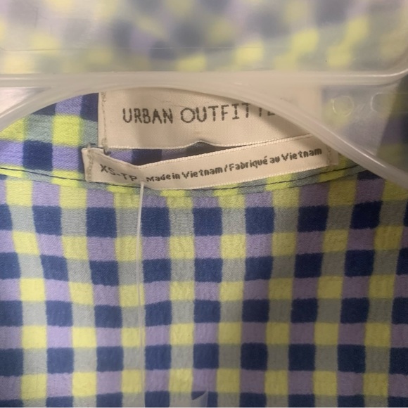 Urban Outfitters Button Front Check Mini Dress - Picture 6 of 13